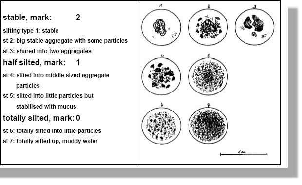 Test of aggregate stability scheme